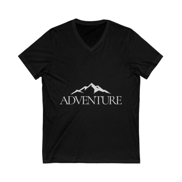 Adventure V-Neck Tee - Unisex Mountain Graphic T-Shirt