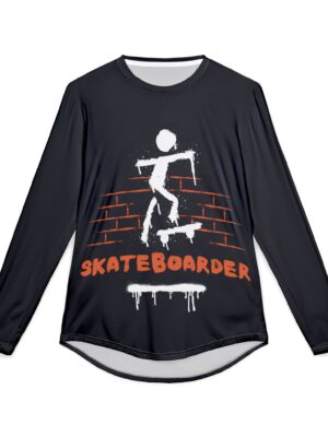 Skateboarder UV Protection Long Sleeve Shirt for Men